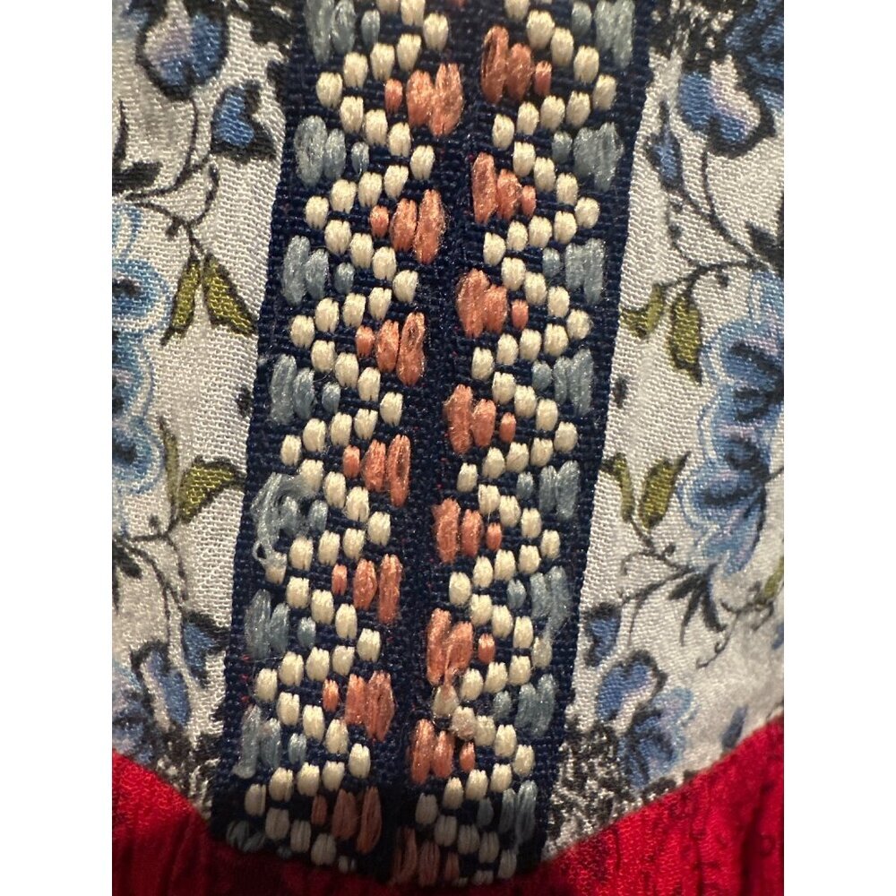 Patrons of Peace Embroidered Boho Tank Top Women’s Small Gypsy Festival - Picture 3 of 8